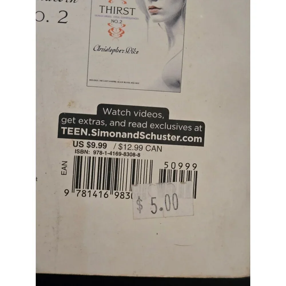 Thirst No. 1 by Christopher Pike Horror Paperback Book